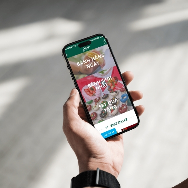 các bước mua hàng trên website: saribakery.com