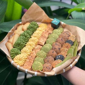 Bánh cookies đa dạng thơm ngon, chín đều, giòn tan.