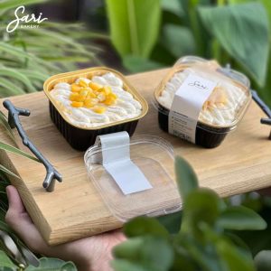 Bánh kem bắp Sari Bakery hộp nhôm, bánh lạnh béo nhẹ với bắp ngọt tự nhiên