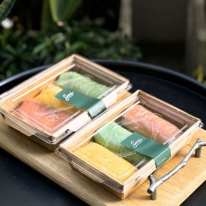 Set bánh crepe cuộn mix 3 vị dùng cho tiệc ngọt và quà tặng