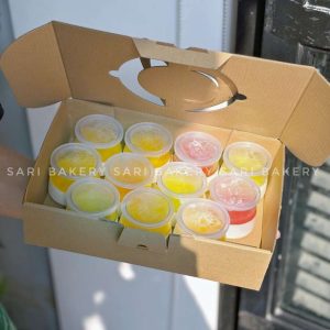 Set panna cotta trái cây Sari Bakery dùng cho tiệc và combo tráng miệng