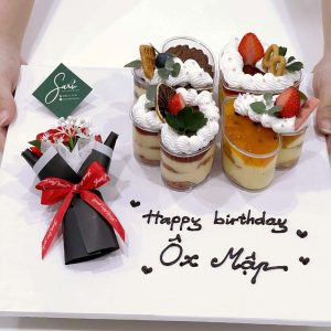 Set ly tim mix vị làm quà sinh nhật