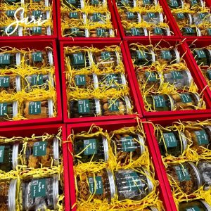 combo hộp quà Tết 6 hũ sản xuất số lượng lớn Sari