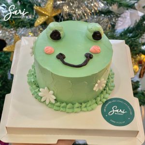 Bánh bento mini tạo hình mặt cười xanh – Sari Bakery TP.HCM
