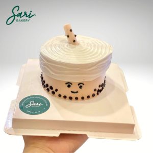 Bánh bento mini kem trắng nâu kiểu trà sữa – Sari Bakery Gò Vấp