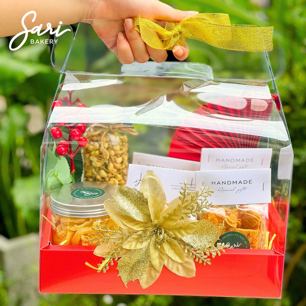 Set vali mica quà Tết set quà Tết vali mica cao cấp Sari