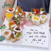 Bánh sinh nhật mini 15 ly tim mix vị có thể ghi chữ chúc mừng