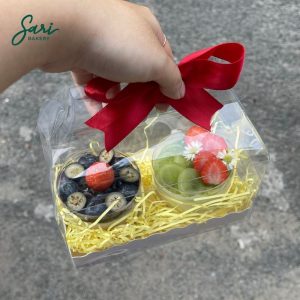 Set bánh hũ tròn mix vị 2 phần nhỏ gọn dễ ăn cho sinh nhật