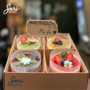 Bánh sinh nhật hũ tròn mix vị phù hợp nhiều độ tuổi