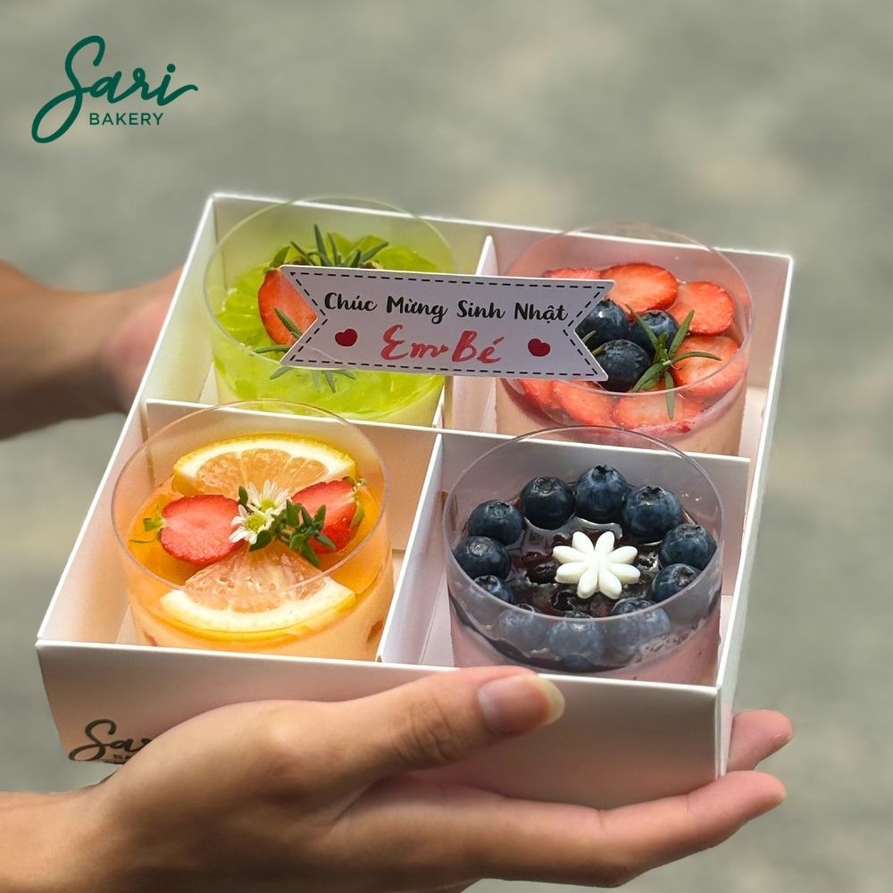 set-banh-sinh-nhat-4-hu-tron-mix-vi-sari-8 Bánh hũ tròn mix vị 4 ly thích hợp làm quà sinh nhật