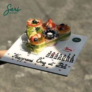 Set bánh sinh nhật hũ tròn mix vị phù hợp tiệc nhỏ